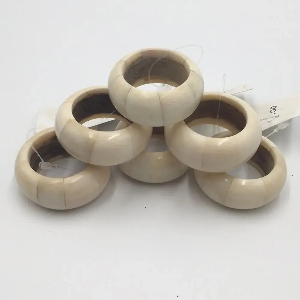 Home Decor napkin holders (6) made out of bone NEW